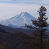 石丸峠への登攀路からの富士